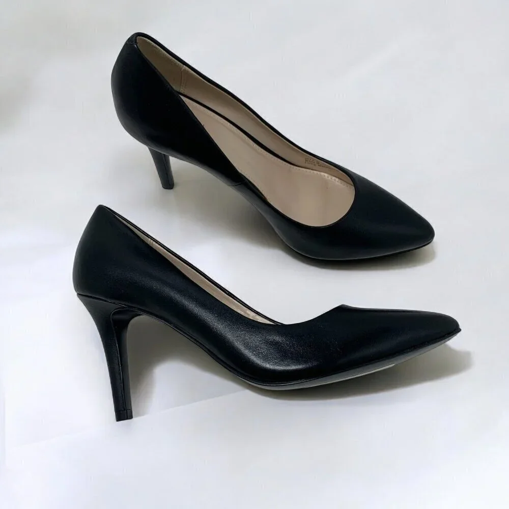 Cole Haan Women's Go-To Park Pumps Black Leather 3